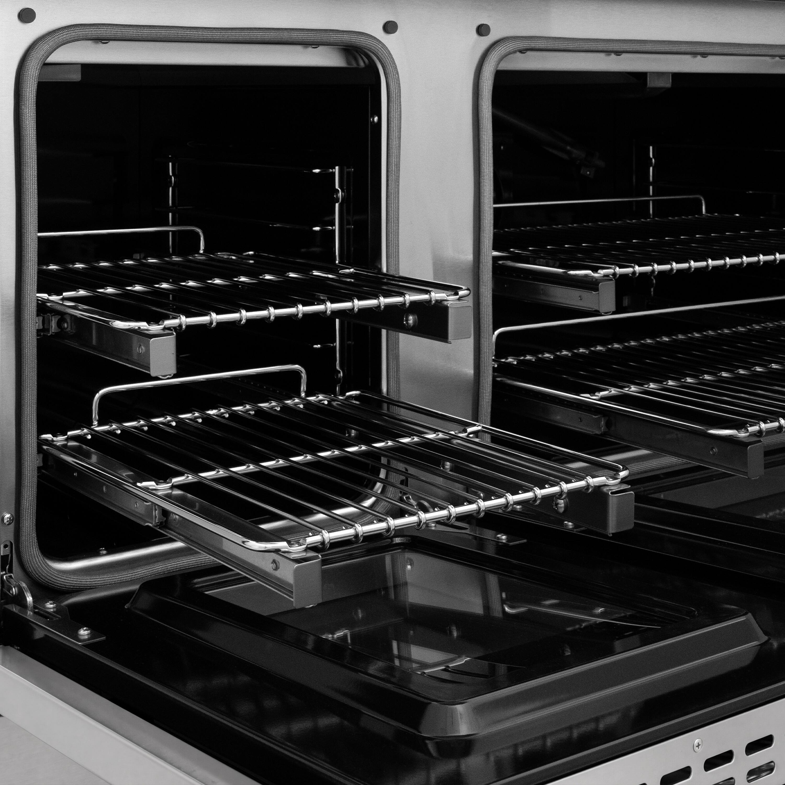 Alt View 11. ZLINE - 48 in. 6.7 cu. ft. Classic Freestanding Gas Range with 8 Burner DuoPro Cooktop and Dual Ovens in Stainless Steel - Stainless Steel.