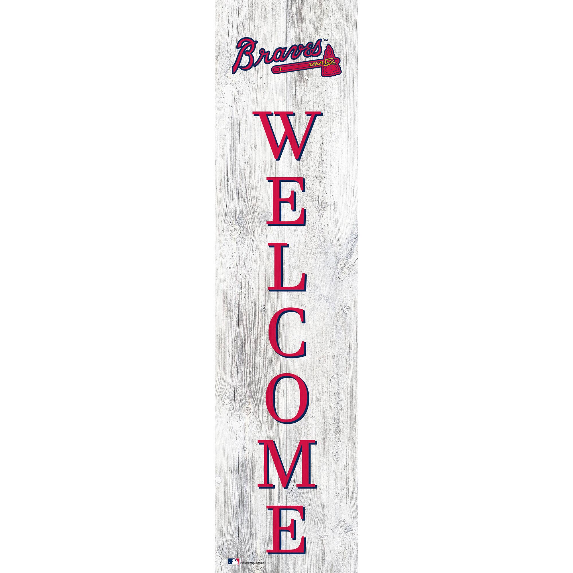 Atlanta Braves 48'' Welcome Leaner