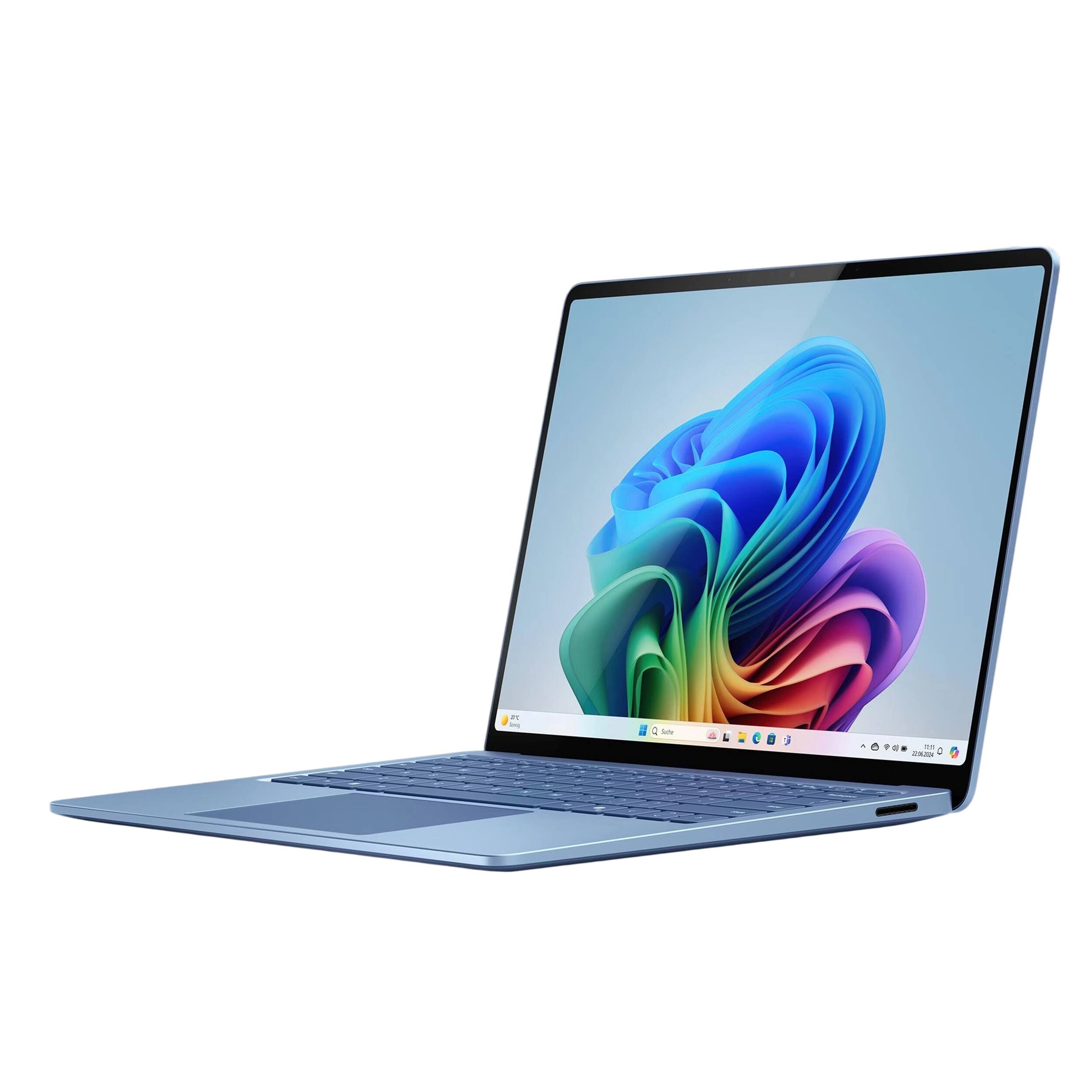 Alt View 4. Microsoft - Surface Laptop - 13.8" 2K Touchscreen - Snapdragon X Elite 2024 - 16GB Memory - 2TB Storage (7th Ed) - Copilot+ PC - Sapphire.