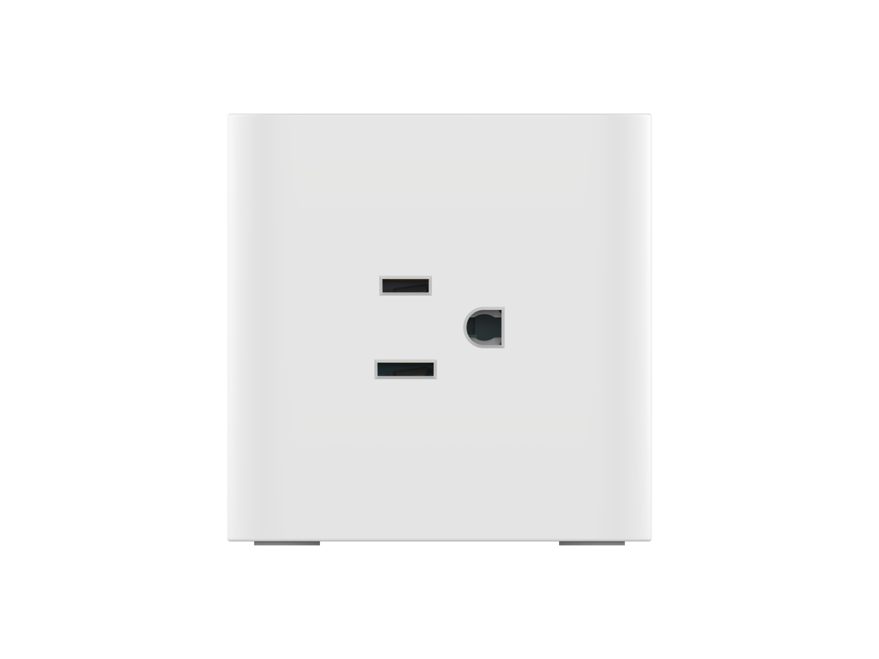 Alt View 2. Belkin - Belkin 3-Outlet Power Cube with 5-Foot Cord and USB-A Ports SRA006P3TT5 - Black.