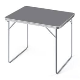 Oumilen - Aluminum Frame Folding Table with Carry Handle, - Gray