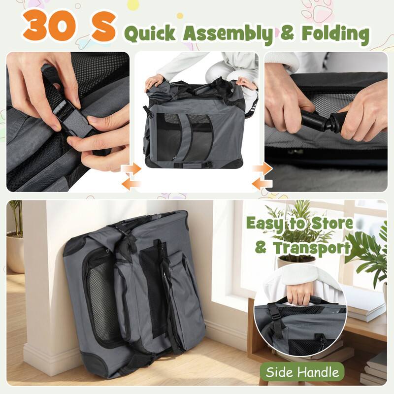 30 S Quick Assembly & Folding

Easy to Store & Transport

Side Handle