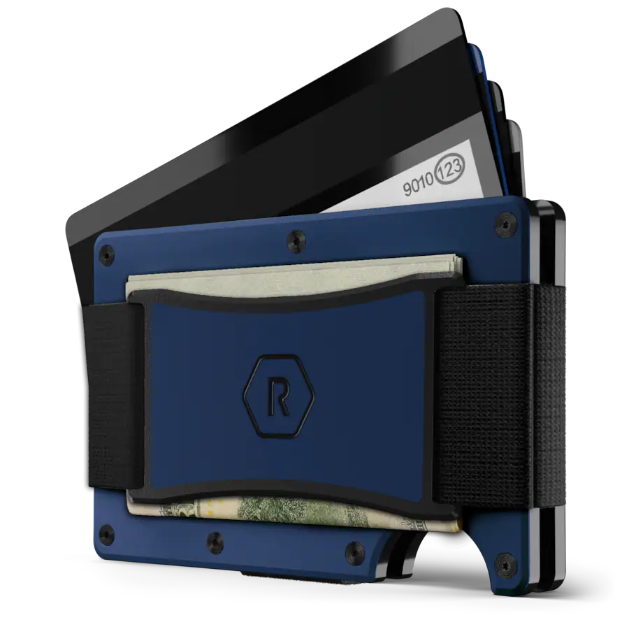 Minecraft Ridge Wallet The Ridge Wallet 2.0 Aluminum: Cash Strap Dark Harbor A1167 - Best Buy