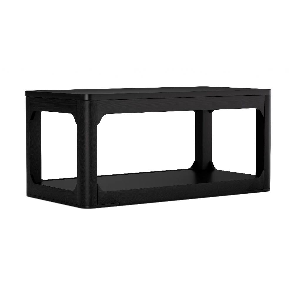 Alt View 10. Loheer - Loheer 3-Piece Coffee Table Set Modern Black Living Room Tables - Black.