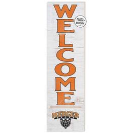 Jardine - Mercer Bears 10'' x 35'' Indoor/Outdoor Welcome Sign - White