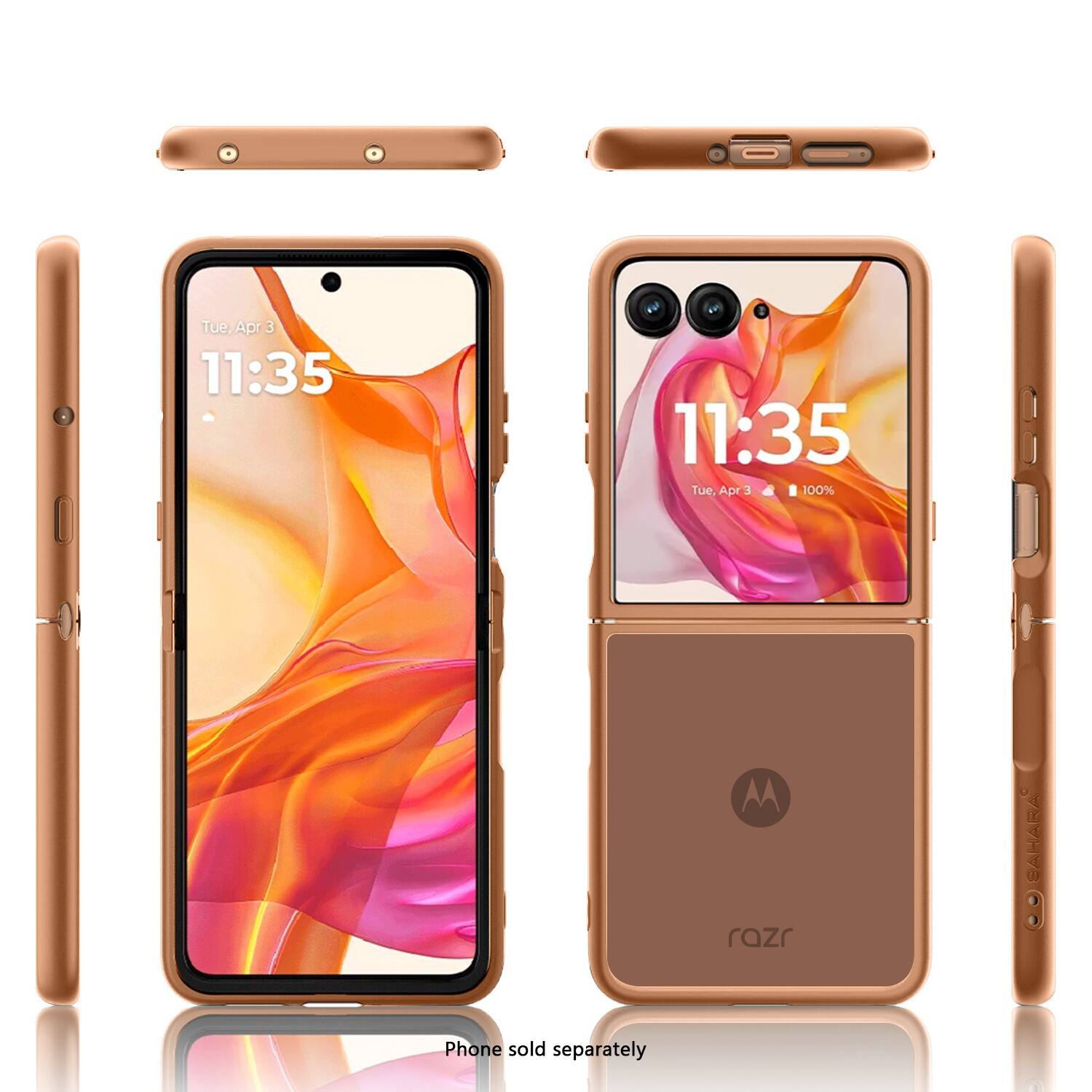 I Tue, Apr 3 11:35 11:35 Tue. Apr 3 100% 1 M razr SAHARA Phone sold separately