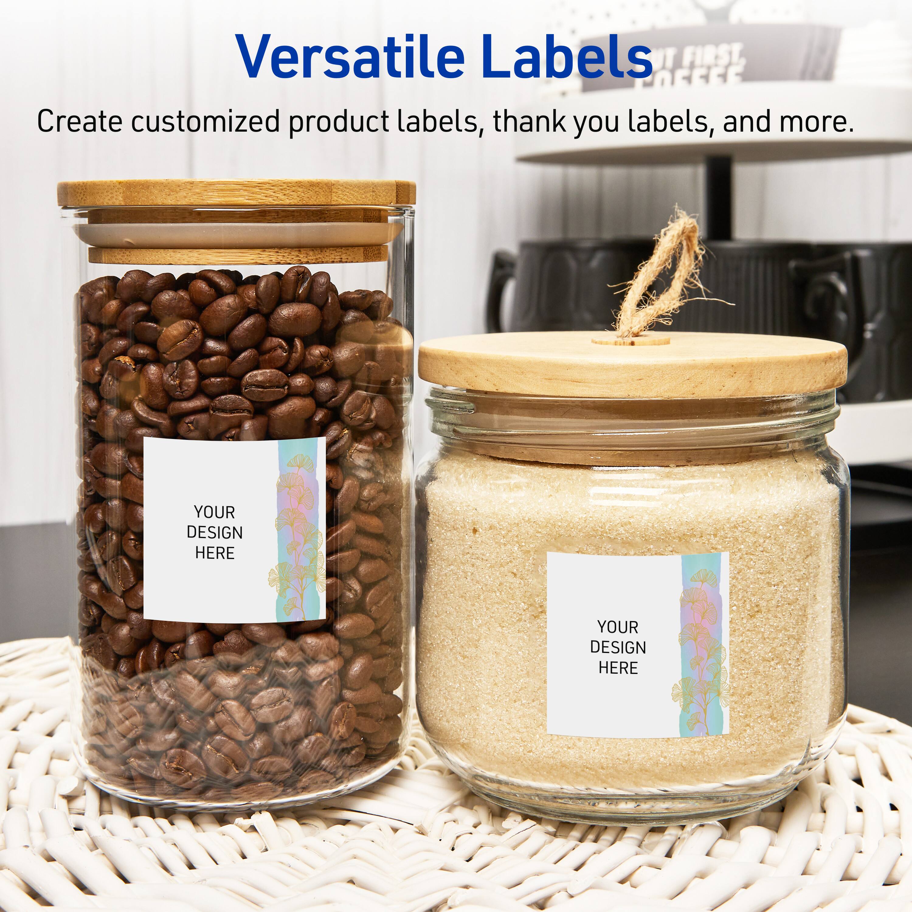 Versatile Labels

Create customized product labels, thank you labels, and more.

YOUR DESIGN HERE
YOUR DESIGN HERE