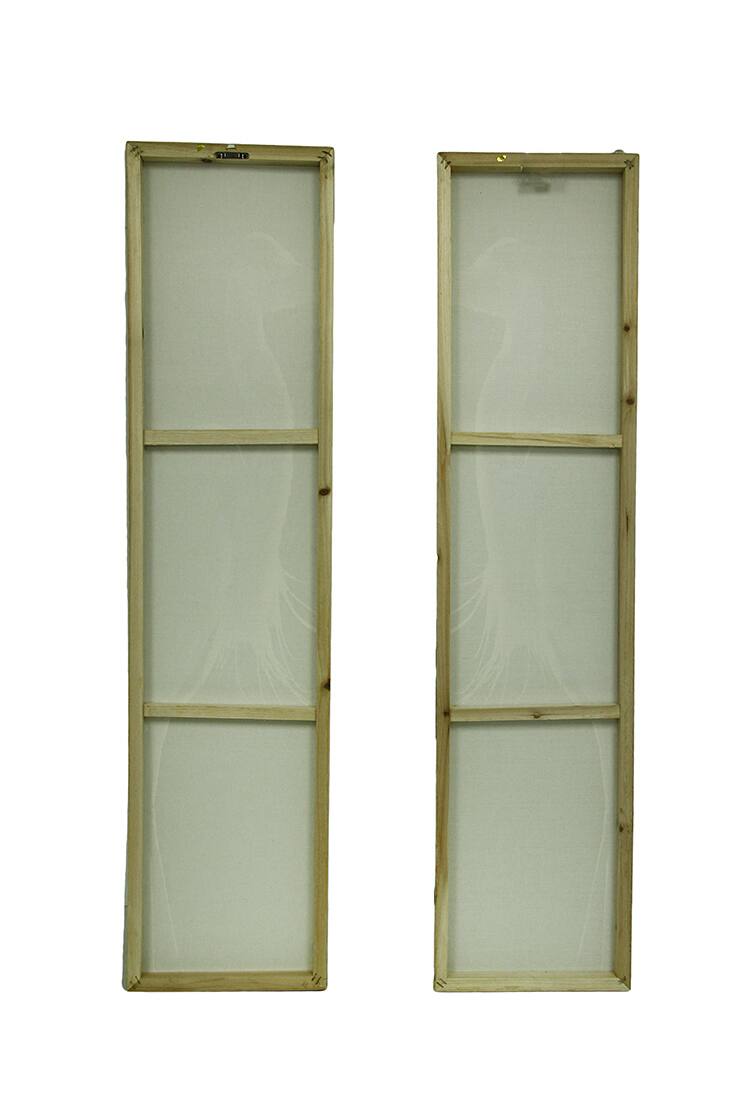 Alt View 2. Zeckos - 42 in. Twin Herons Black and White Canvas Print Set - Black.