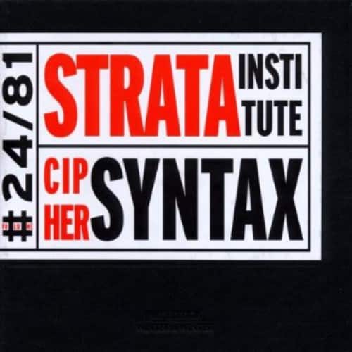 Strata Institute - Cipher Syntax  - COMPACT DISCS