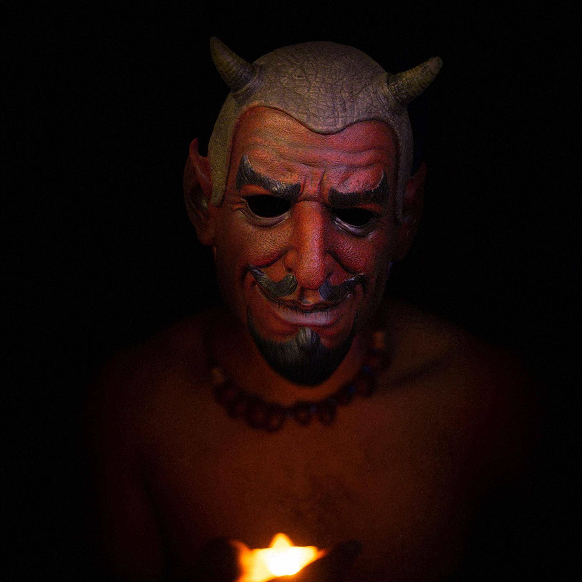 Alt View 10. Trick or Treat Studios - Ol' Scratch Devil Full Head Costume Mask Adult One Size - Red.