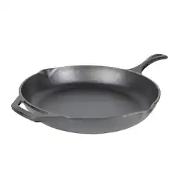Lodge - 12" Cast Iron Skillet - Chef Collection - Perfect Sear - Ergonomic Handles - Superior Heat Retention - Cookware - Black