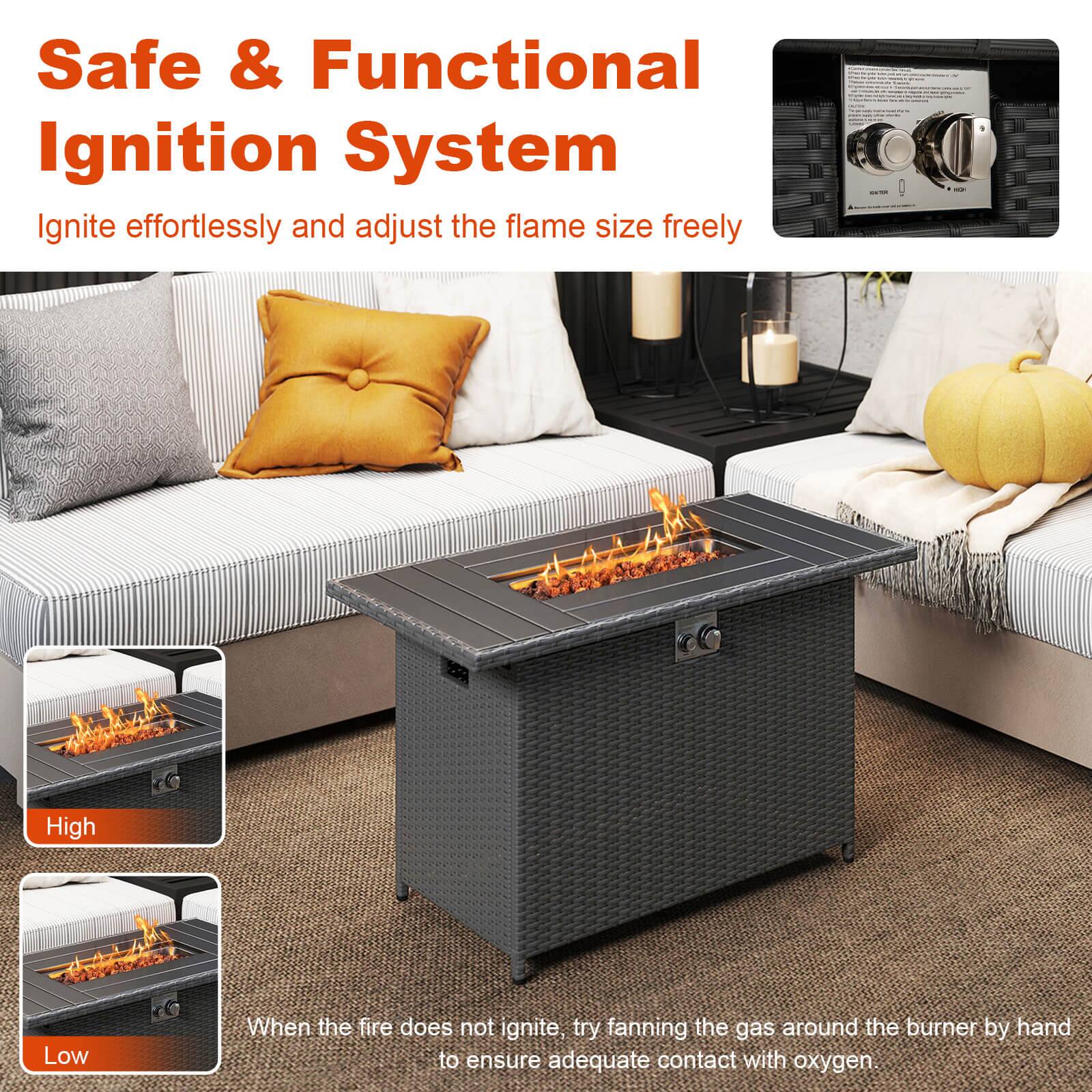 Safe & Functional Ignition System

Ignite effortlessly and adjust the flame size freely

High

Low

When the fire does not ignite, try fanning the gas around the burner by hand to ensure adequate contact with oxygen