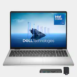 Dell - 16" FHD+ Touchscreen Laptop,Intel Core 7 150U,32GB DDR5,1TB SSD+288GB Dock Set,Backlit Keyboard,Win 11 - Silver