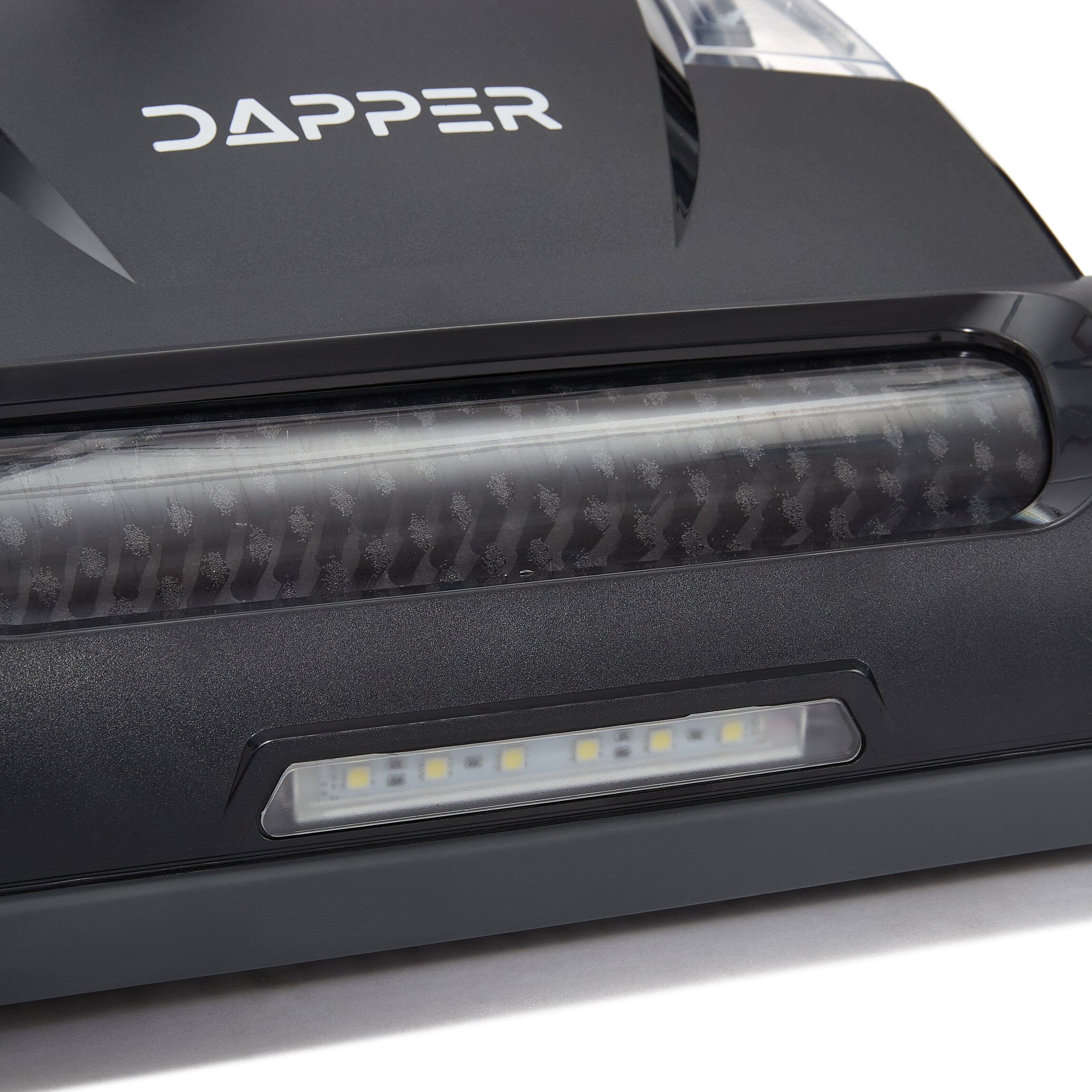 Alt View 10. Dapper Supply - Battery Powered Walk Behind Mini Floor Scrubber Compact Portable 14 Inch 75 Min Runtime 350 RPM Commercial Use - Black.