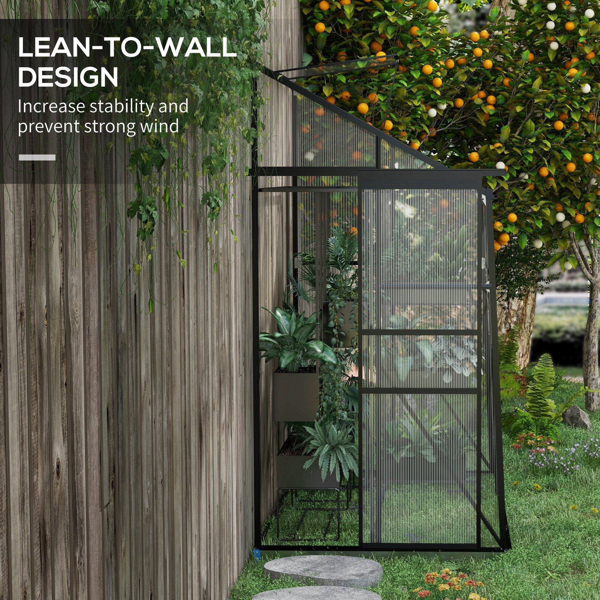 LEAN-TO-WALL DESIGN
Increase stability and prevent strong wind