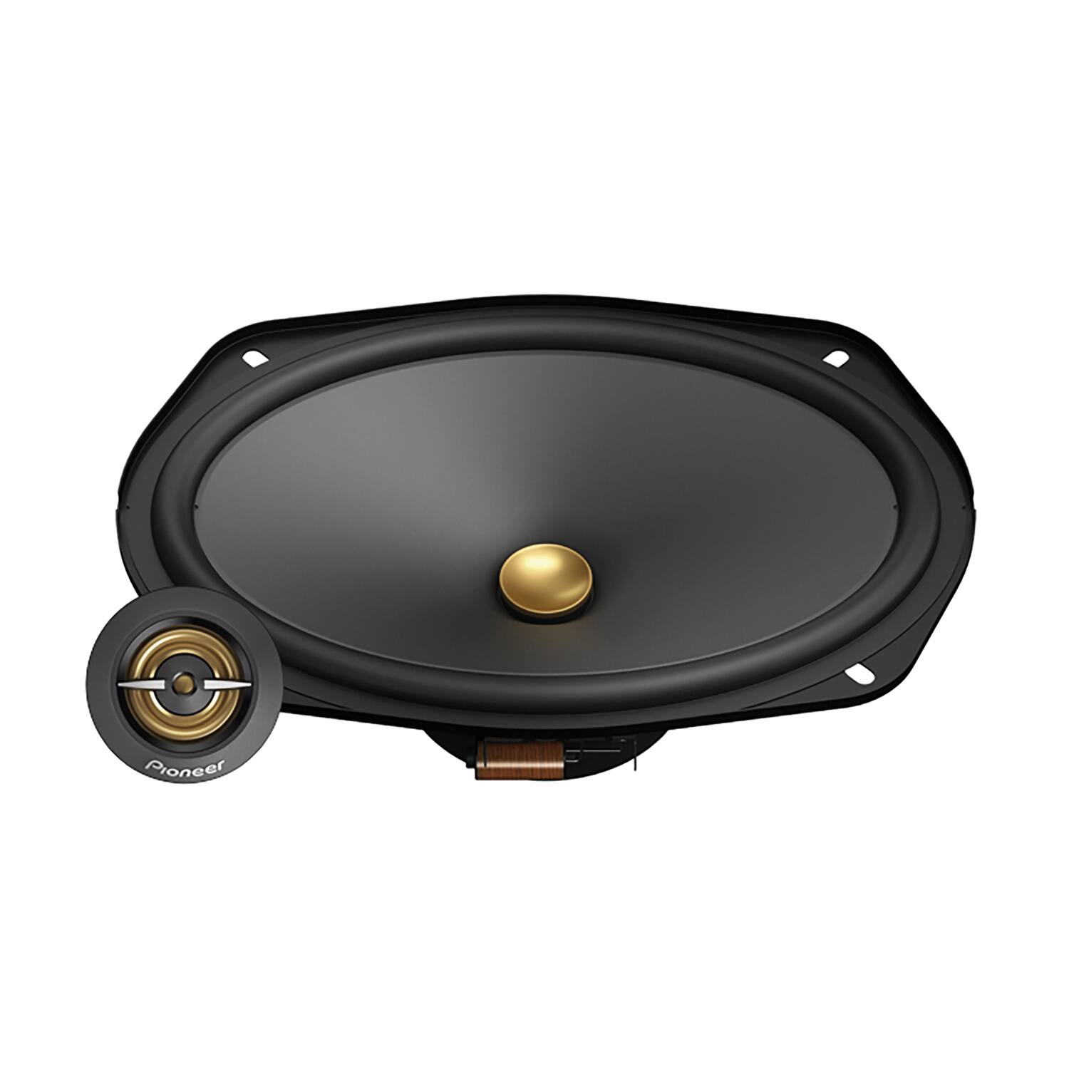 Alt View 2. Pioneer - TS-A6901C 6" x 9" 450W 2-Way Component Speakers, Max Power, 2 Pack - Black.