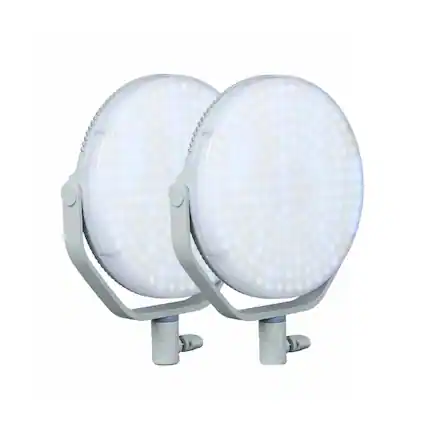 Front. NANLITE - Nanlite Miro 60c RGB Round LED Light Panel with Light Stand (Mint Blue).