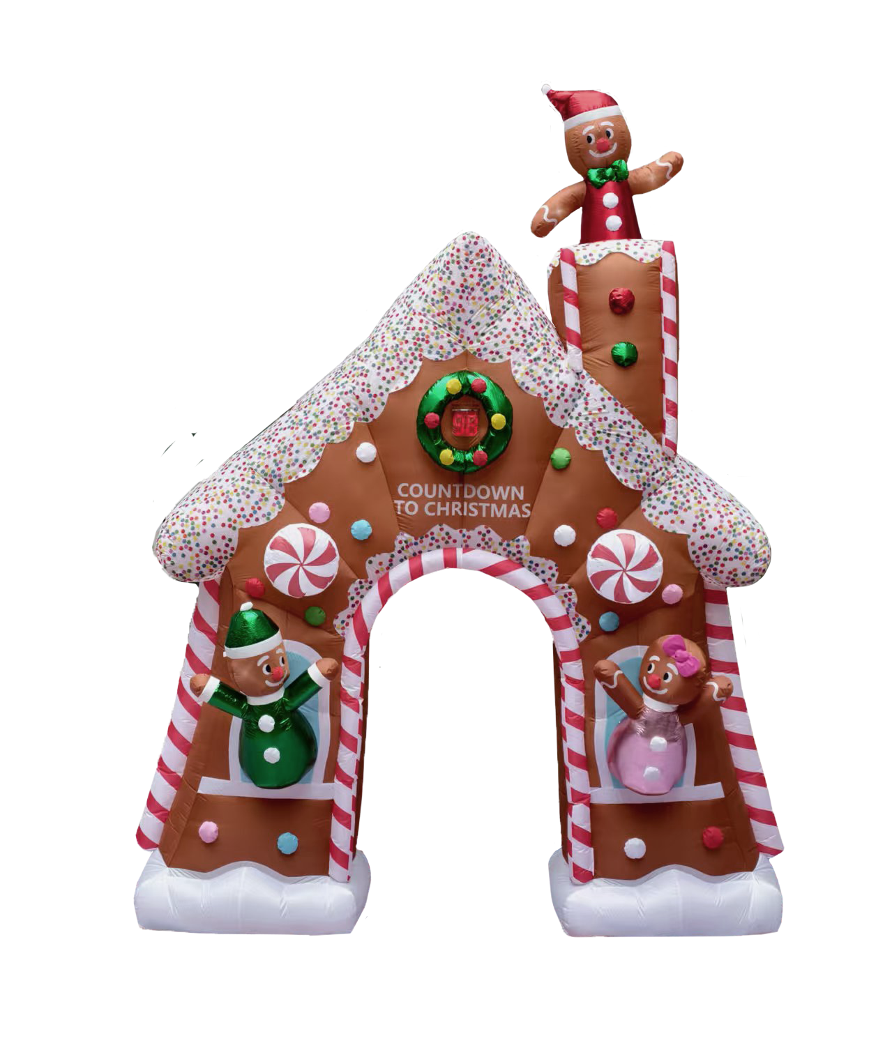 World Trade - 15' Gingerbread Archway with Countdown - Brown
