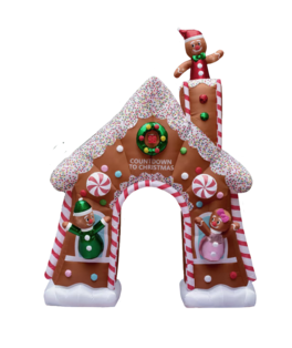 World Trade - 15' Gingerbread Archway with Countdown - Brown
