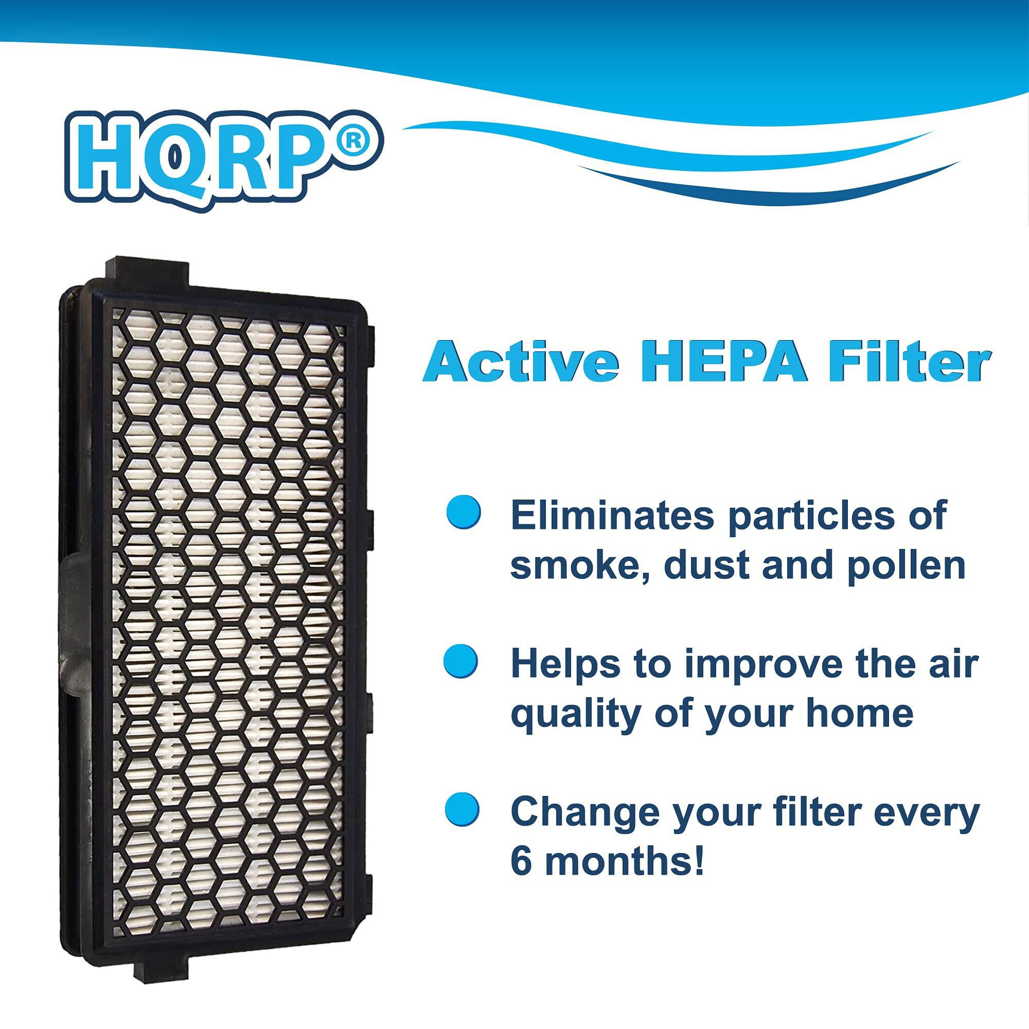 HQRP Active HEPA Filter  
- Eliminates particles of smoke, dust and pollen  
- Helps to improve the air quality of your home  
- Change your filter every 6 months!