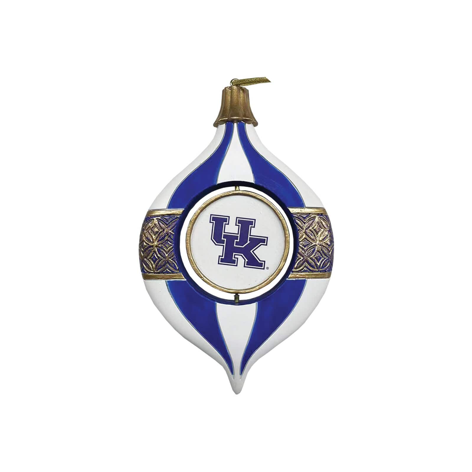 Santa's Workshop - Kentucky Wildcats Two-Piece 5.5" Spinning Bulb Ornament Set - Blue