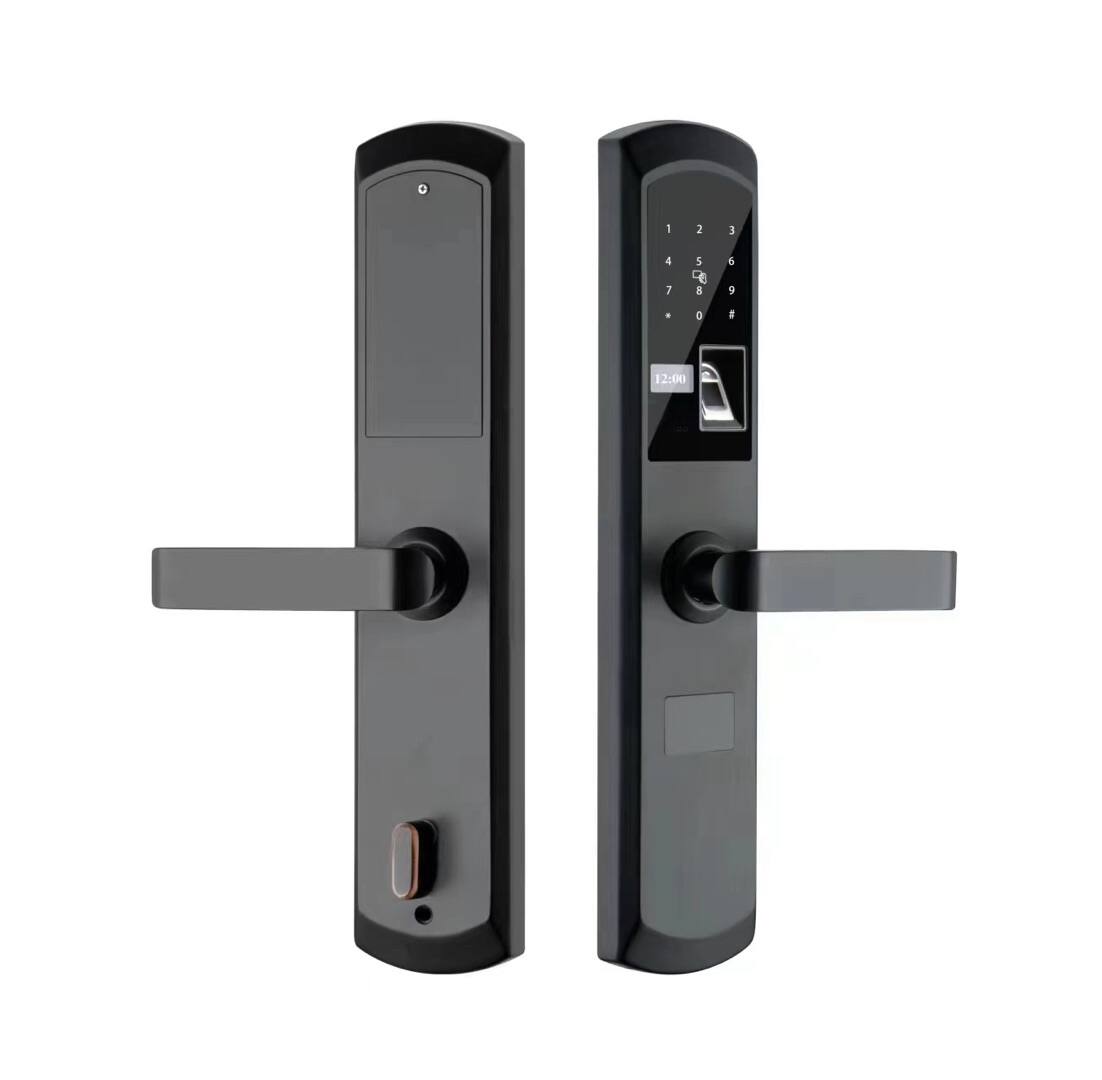 Front. Cluzine - Tuya Digital Smart Lock Outdoor Weatherproof RFID WiFi Fingerprint Unlock.