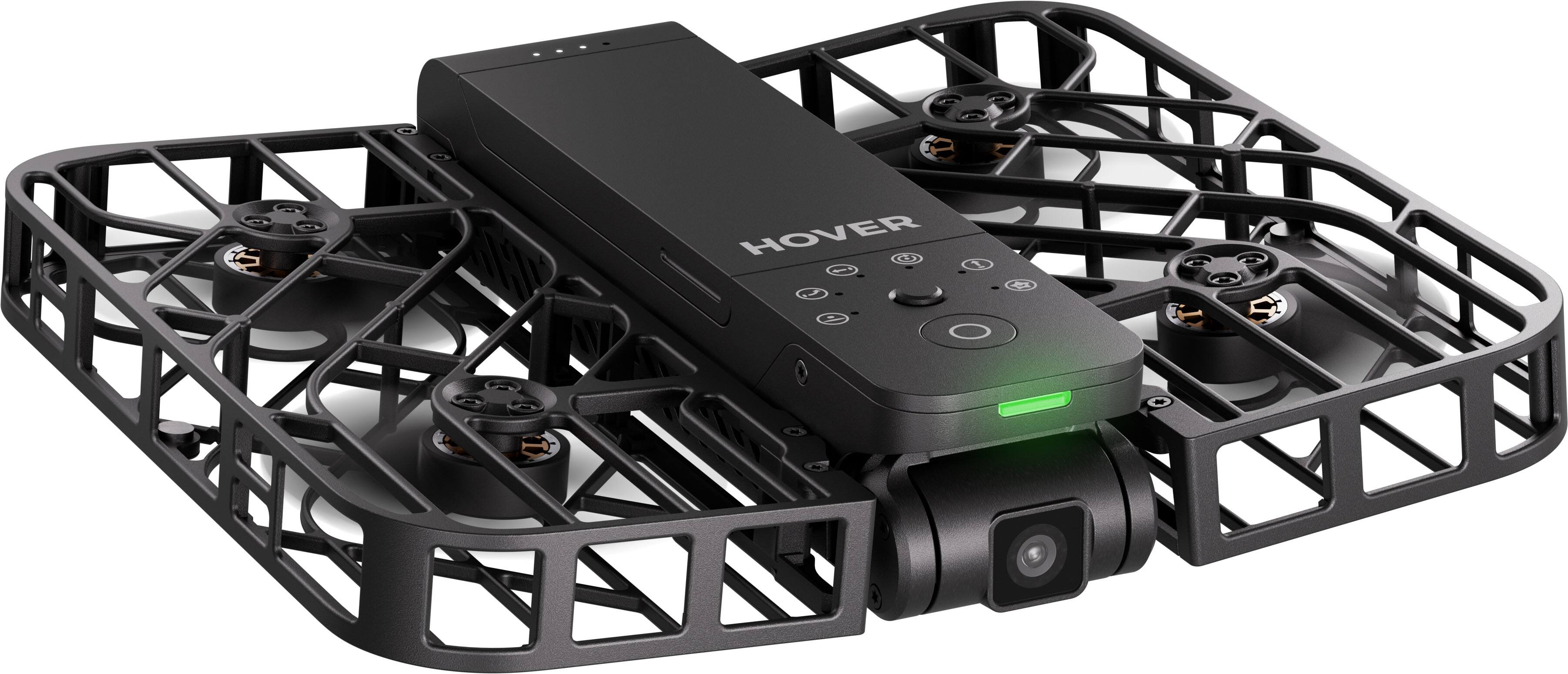 Left. HOVERAir - X1 Self-Flying Camera Drone Combo - Black.