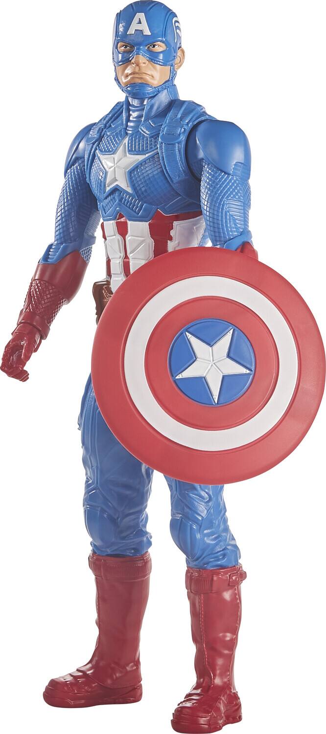 Alt View 2. Hasbro - Hasbro Collectibles - Marvel Avengers - Titan Hero Series - 12" Captain America Action Figure   - Collectibles - Multicolor.