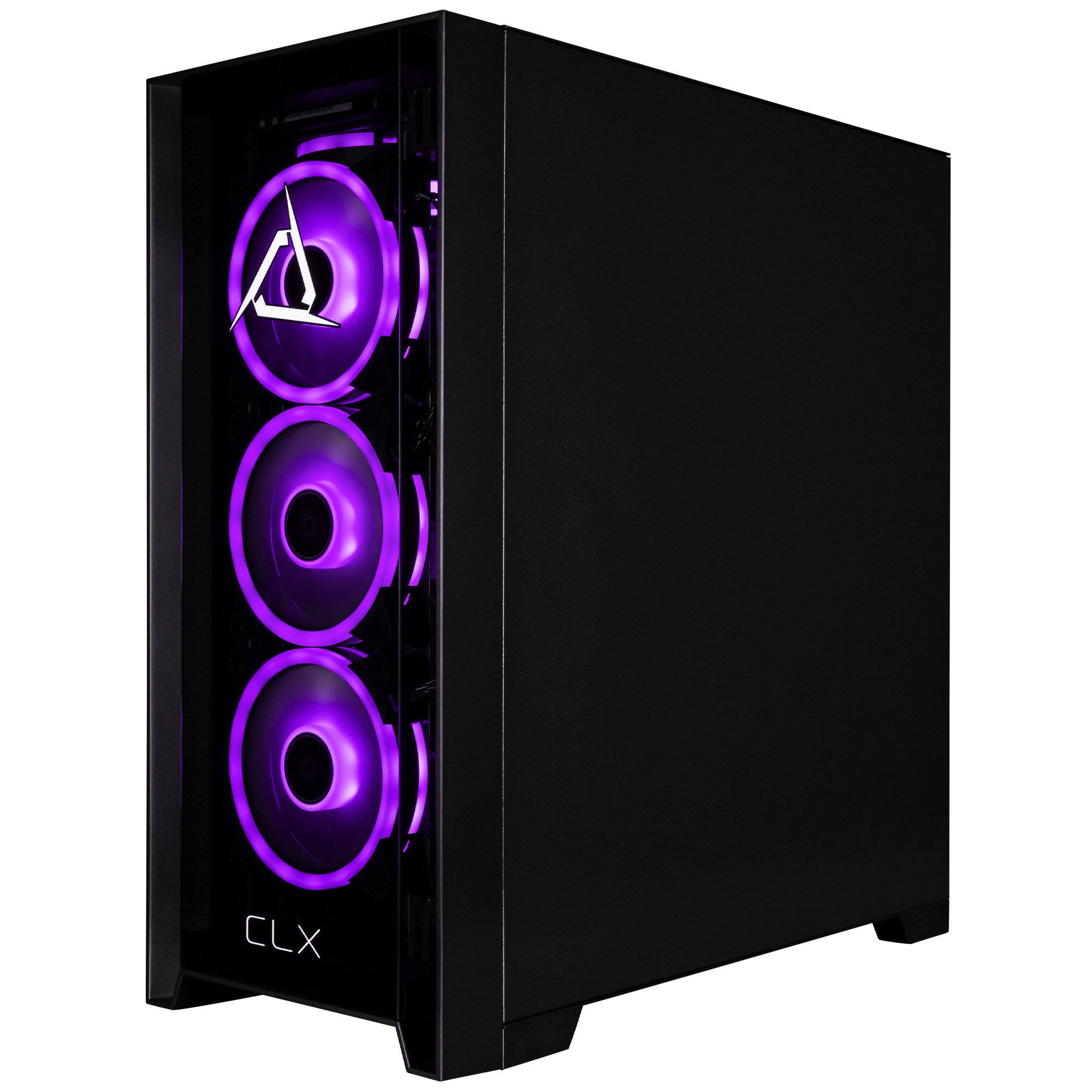 Alt View 2. CLX - SET Gaming Desktop - AMD Ryzen 7 9800X3D - 32GB DDR5 5600 Memory - GeForce RTX 4070 SUPER - 1TB NVMe M.2 SSD - 4TB HDD - Black.