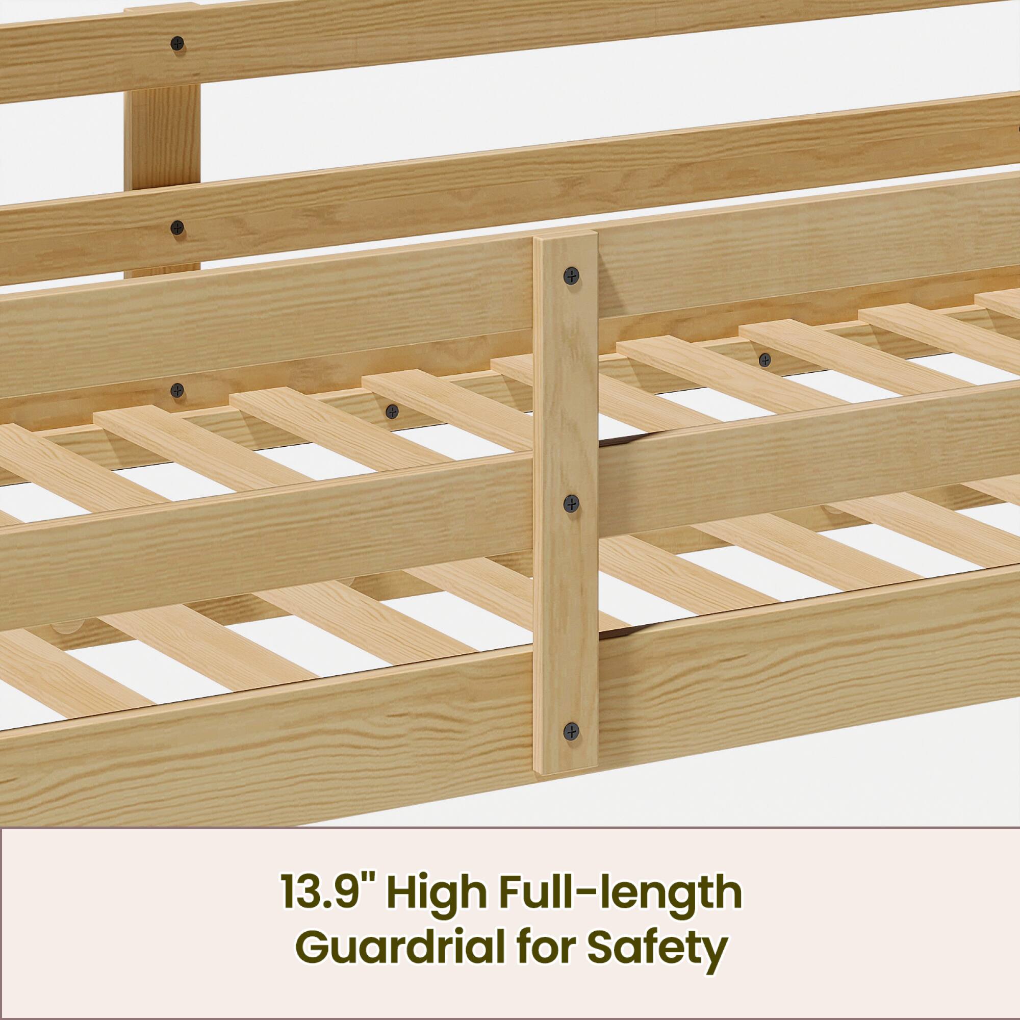 13.9" High Full-length Guardrail for Safety