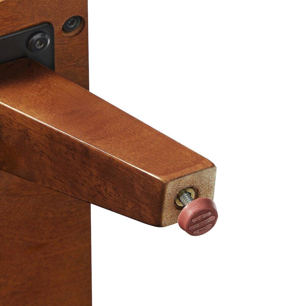 Alt View 6. Crosley Furniture - Asheville Small Record Player Stand With Vinyl Storage - Walnut.