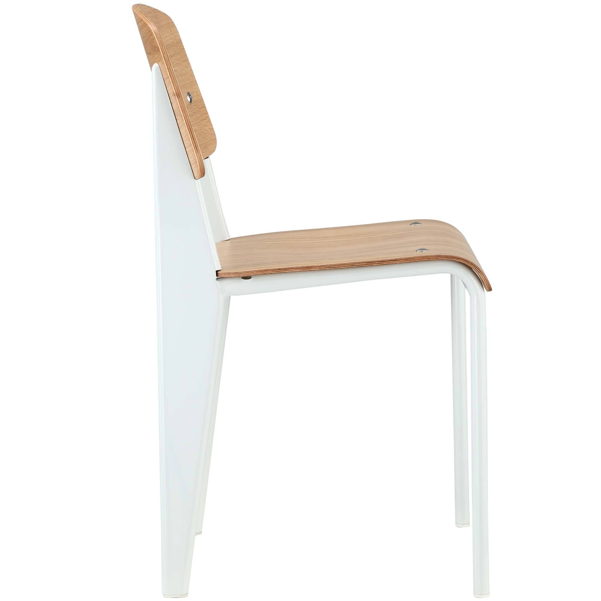 Back. Modway - Cabin Dining Side Chair by Modway - Natural White.