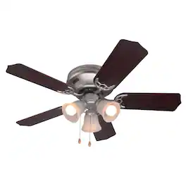 Commercial Cool - 42 inch Ceiling Fan 5-Blade,Dark Walnut &Golden Oak - Dark Walnut/Golden Oak