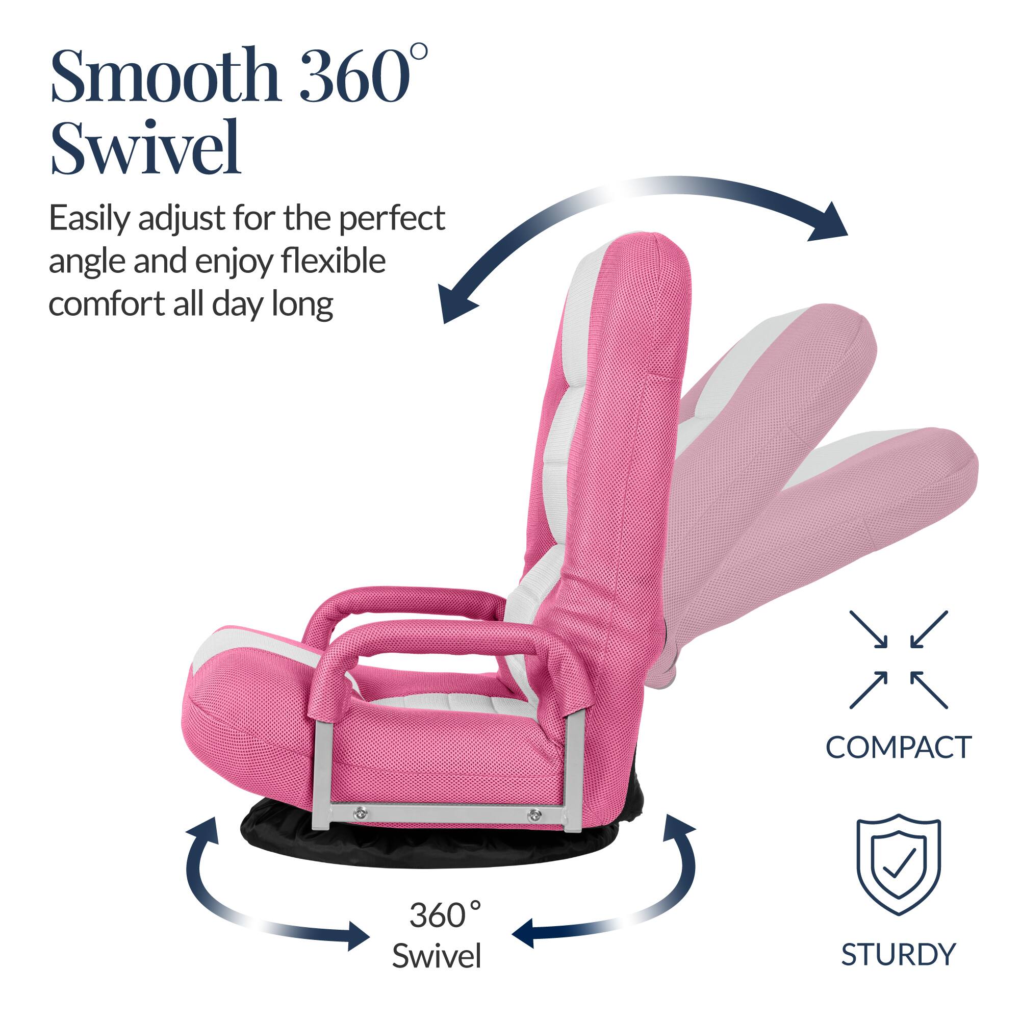 Smooth 360° Swivel  
Easily adjust for the perfect angle and enjoy flexible comfort all day long  

COMPACT  
STURDY  

360° Swivel