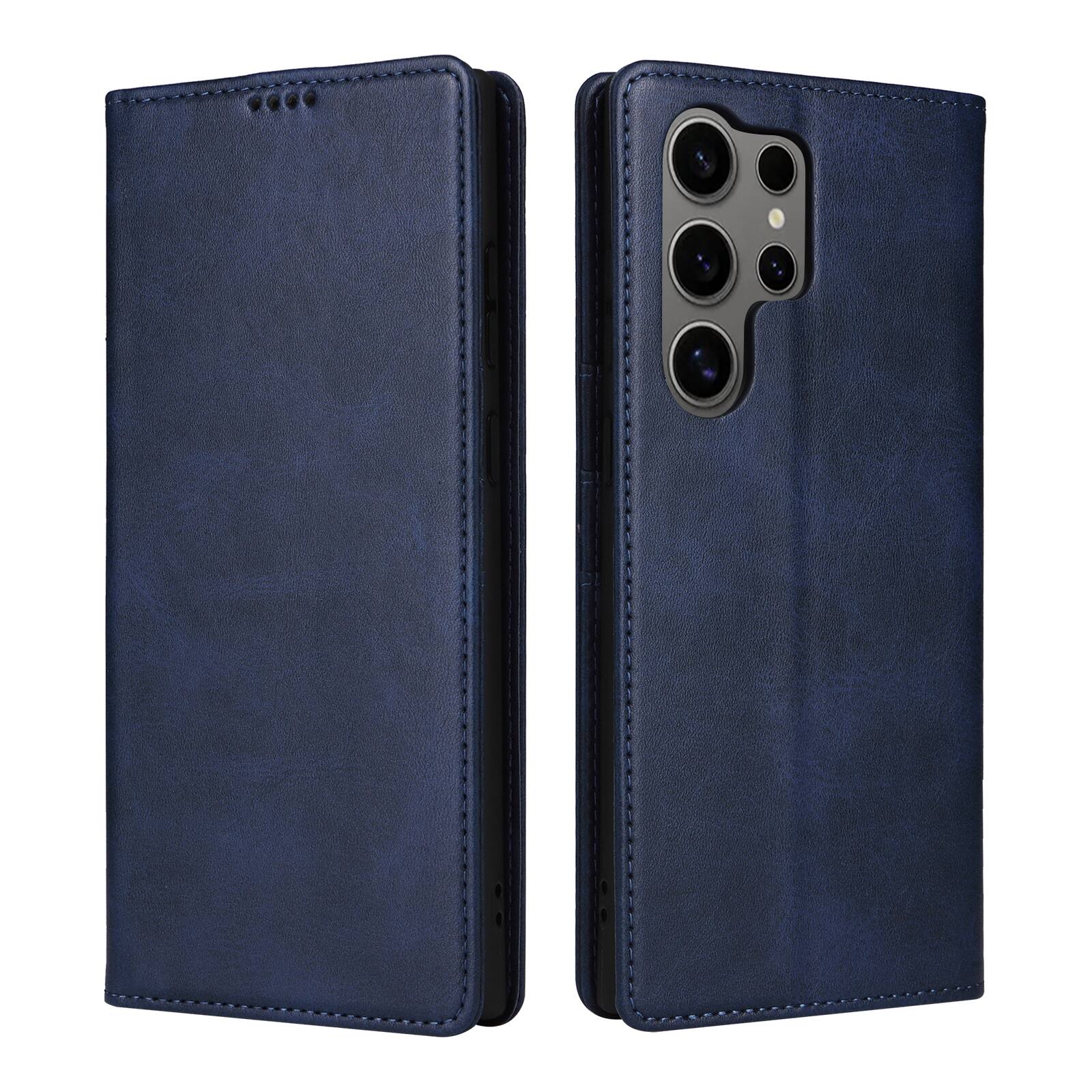 Alt View 2. Dteck - Case for Samsung Galaxy S25 Ultra,Wallet Case with Card Holder for Women Men,Shockproof PU Leather Flip Kickstand Cover - Darkblue.