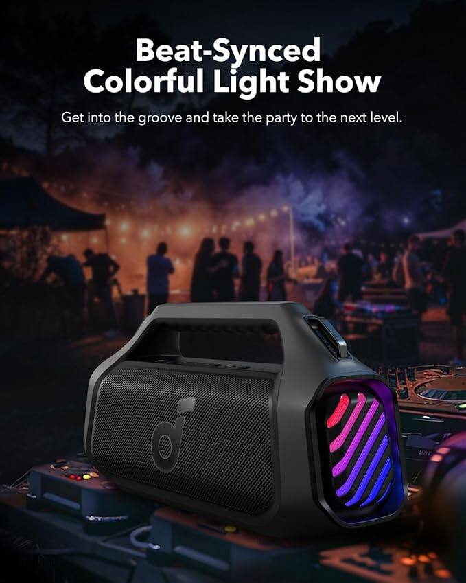Beat-Synced Colorful Light Show  
Get into the groove and take the party to the next level.