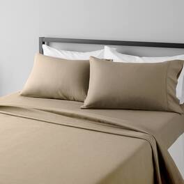 J&V TEXTILES - 1000 Thread Count Deep Pocket Luxury Sheets - Taupe