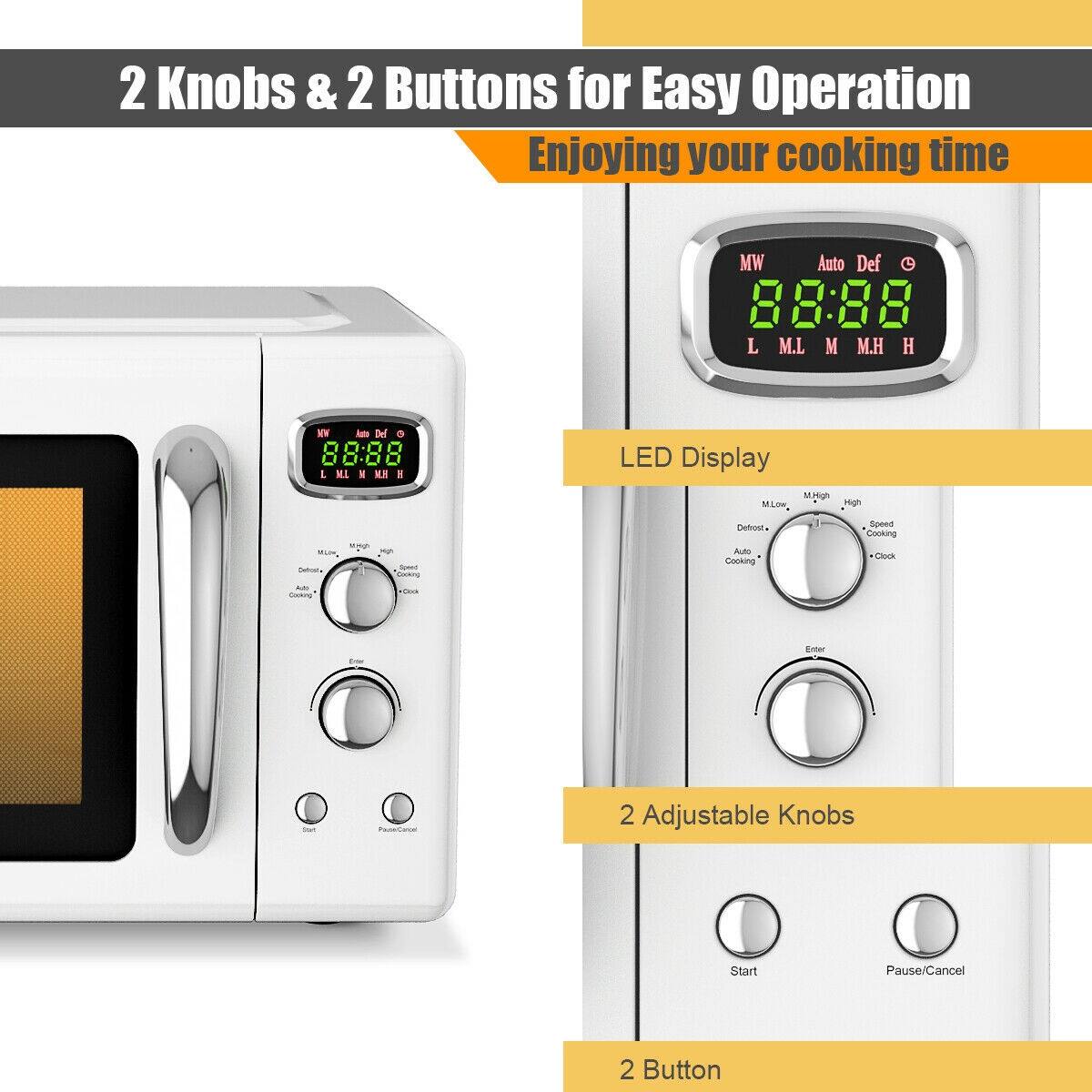 2 Knobs & 2 Buttons for Easy Operation  
Enjoying your cooking time  

LED Display  

2 Adjustable Knobs  

2 Button
