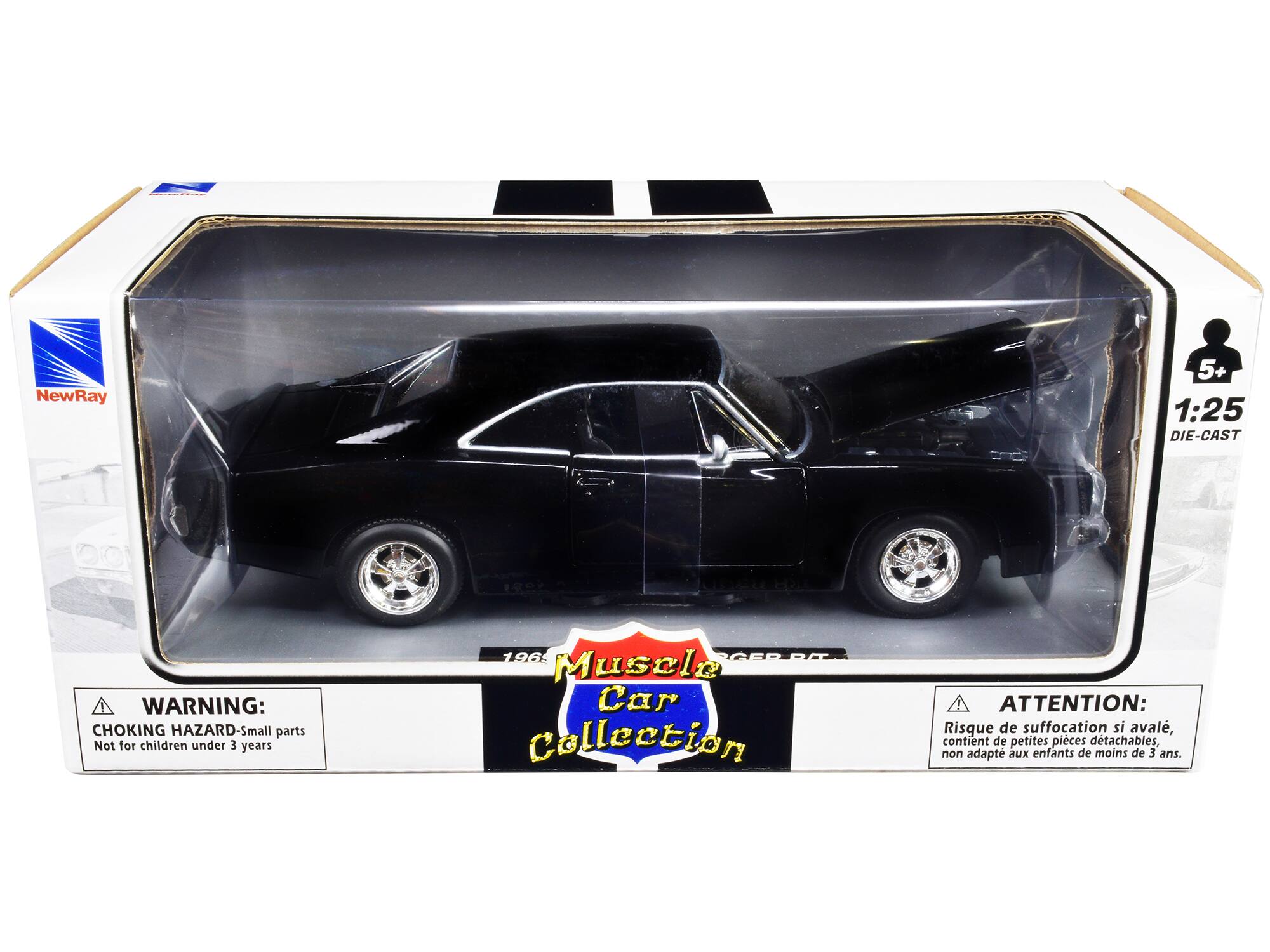 C NewRay 5+ 1:25 DIE-CAST  
WARNING: CHOKING HAZARD-Small parts Not for children under 3 years  
196 RG6P Muscle Car Collection  
ATTENTION: Risque de suffocation si avalé, contient de petites pièces détachables, non adapté aux enfants de moins de 3 ans.
