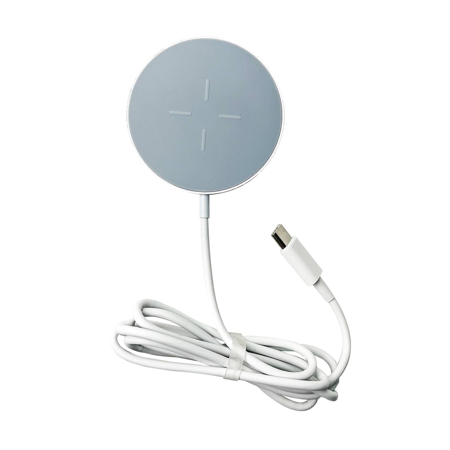 Front. HyperGear - Hypergear 15418 15-watt Universal Magnetic Wireless Fast Charger - white.