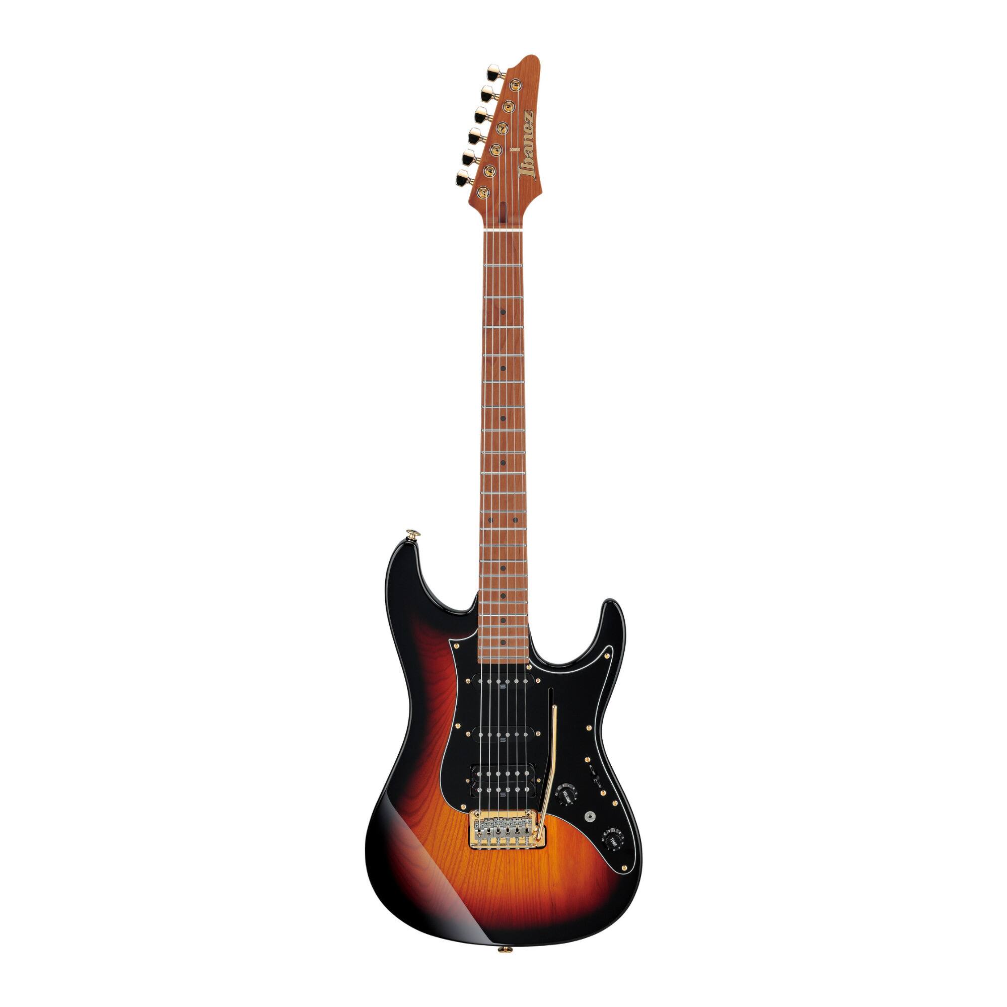 Front. Ibanez - Ibanez AZ2204AGTFB AZ Prestige 6str Electric Guitar w/Case - Tri Fade Burst Flat.