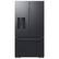 Front. Samsung - 36 in. Wide Bespoke AI 29 cu. ft. 3-Door French Door Refrigerator with Zero Clearance Fit & Sphere Ice - Matte Black Steel.