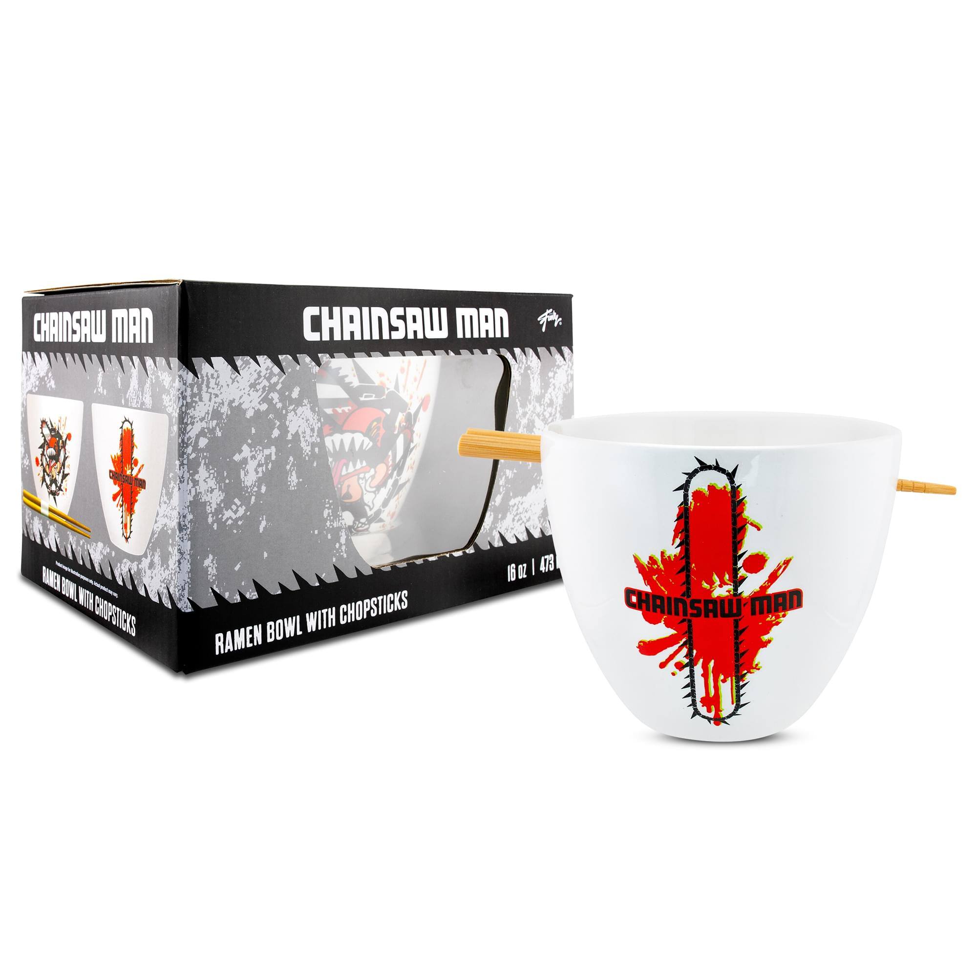 CHAINSAW MAN  
CHAINSAW MAN  
RAMEN BOWL WITH CHOPSTICKS  
16 OZ | 473 ML  
CHAINSAW MAN