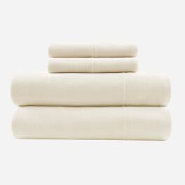 Gracie Mills - Atlas All-Season Cotton Blend Jersey Knit Sheet Set - Cream