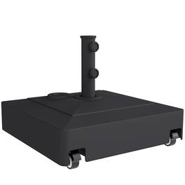 Outsunny - Umbrella Base with Wheels - Black