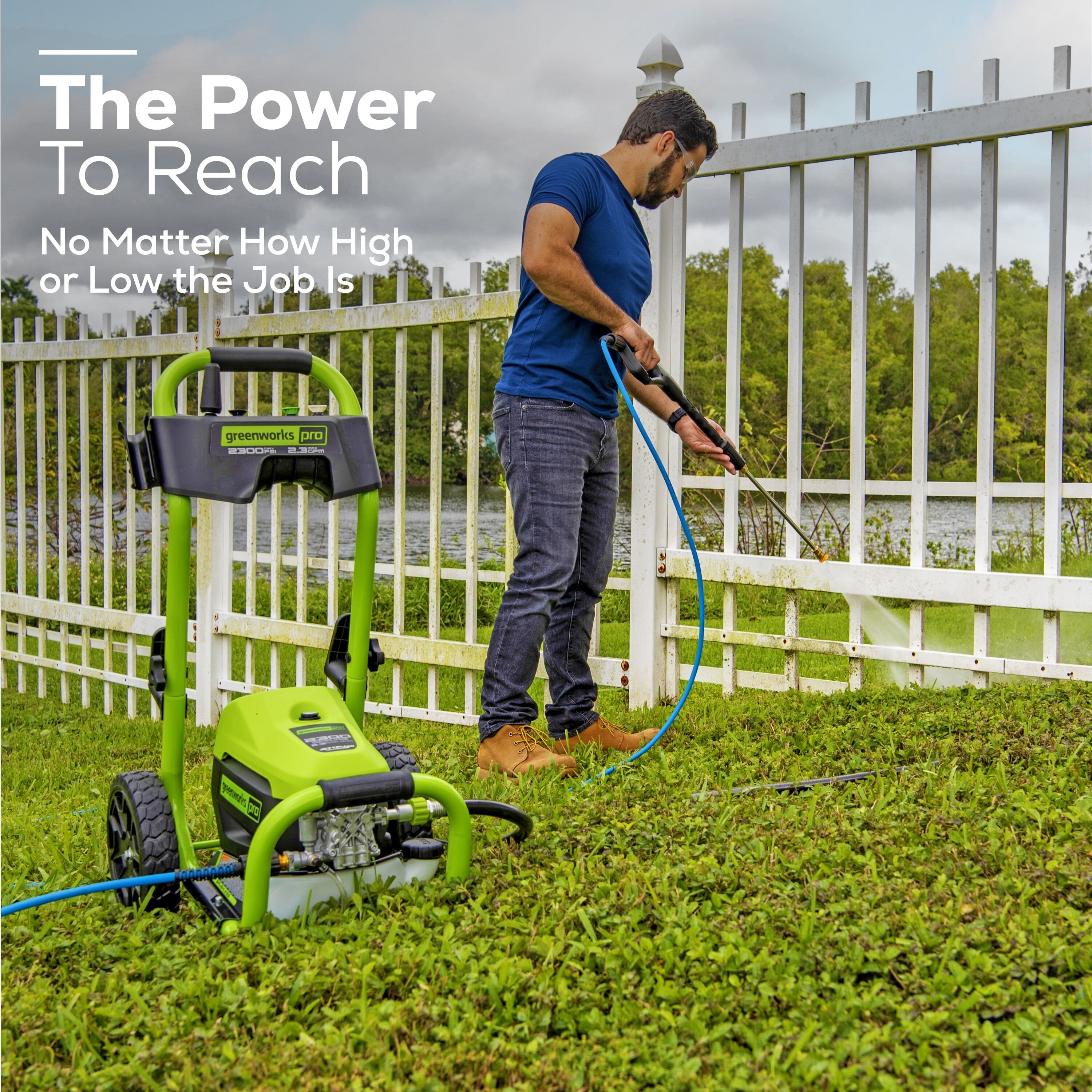 The Power To Reach No Matter How High or Low the Job Is greenworks pro Ba0N - ad - TwC 1.
