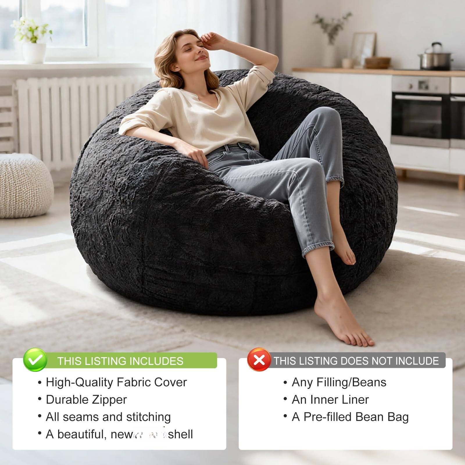 **THIS LISTING INCLUDES**

- High-Quality Fabric Cover
- Durable Zipper
- All seams and stitching
- A beautiful, new shell

**THIS LISTING DOES NOT INCLUDE**

- Any Filling/Beans
- An Inner Liner
- A Pre-filled Bean Bag