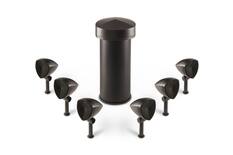Front. Definitive Technology - Dymension 4" Outdoor Landscape 6 Speaker System with 8" Subwoofer - Brown.