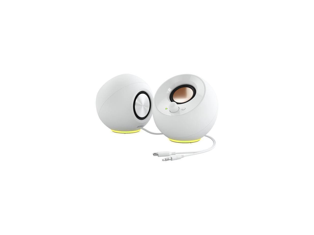 Alt View 1. Creative Labs - Creative Labs Pebble SE 2.0 Desktop Speakers - 4.40 W RMS - White - White.