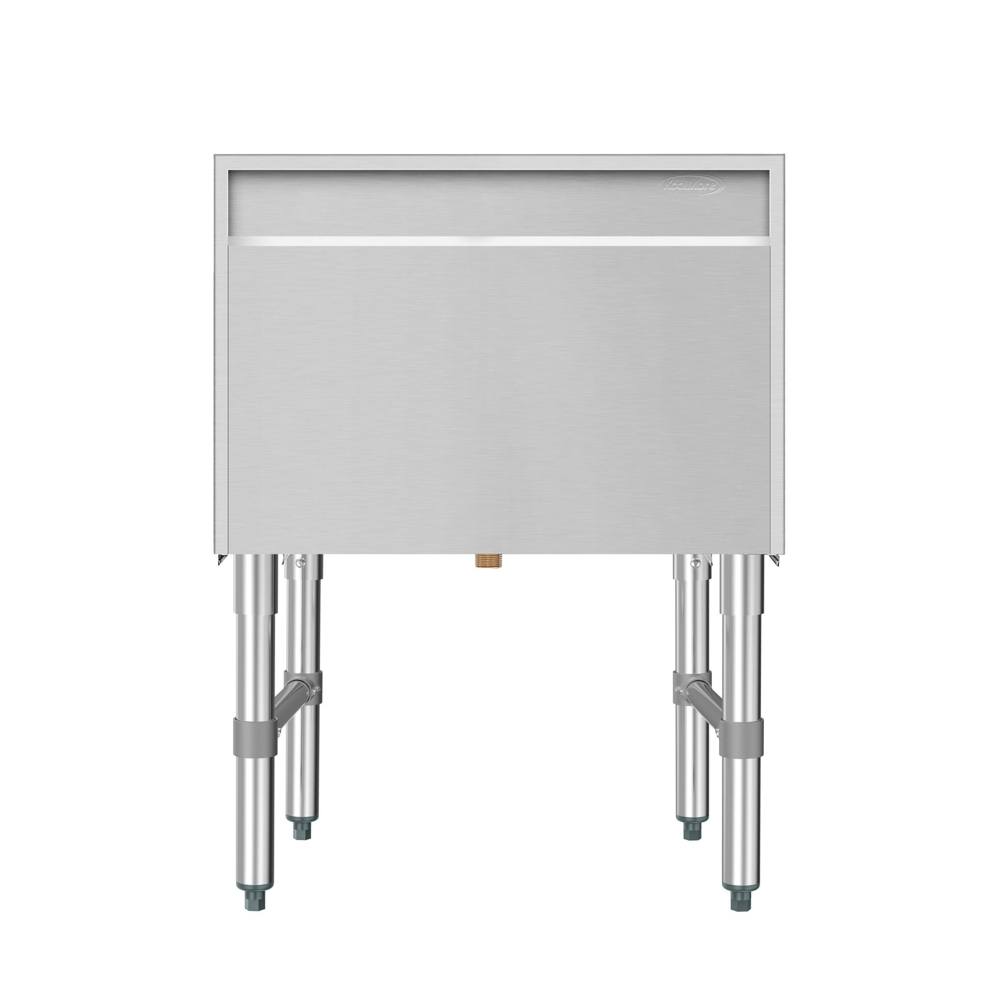Alt View 10. Koolmore - 24 in.  Underbar Ice Bin with Siding Lid in Stainless Steel (KM-UIB-1824) - Stainless Steel.